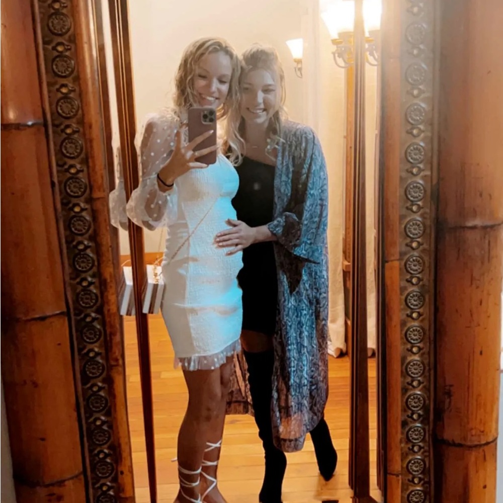 White Con Dress-SUPER CUTE!
